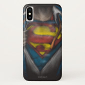 Superman | Brustkorbskizze eingefärbt Case-Mate iPhone Hülle (Rückseite)