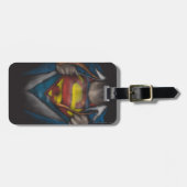 Superman | Brustkorbskizze eingefärbt Gepäckanhänger (Vorderseite horizontal)
