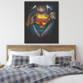 Superman | Brustkorbskizze eingefärbt Leinwanddruck (Insitu (Schlafzimmer))