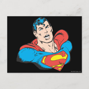 Superman Bust 1 Postkarte