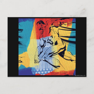 Superman Colorful Postkarte