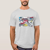 Superman Comic Book Collage T-Shirt (Vorderseite)