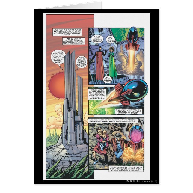 Superman Comic Panel - Clarks Herkunft (Vorne)
