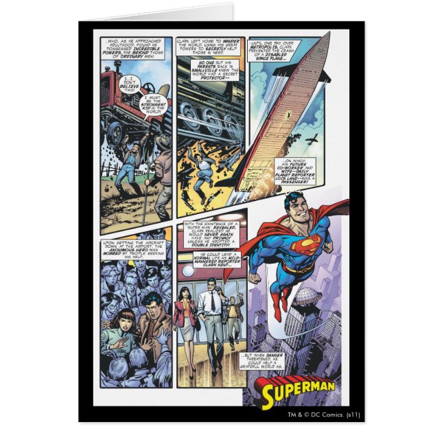 Superman Comic Panel - Clarks Herkunft 2 (Vorne)