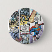 Superman Comic Panel - Clarks Herkunft 2 Button (Vorderseite)