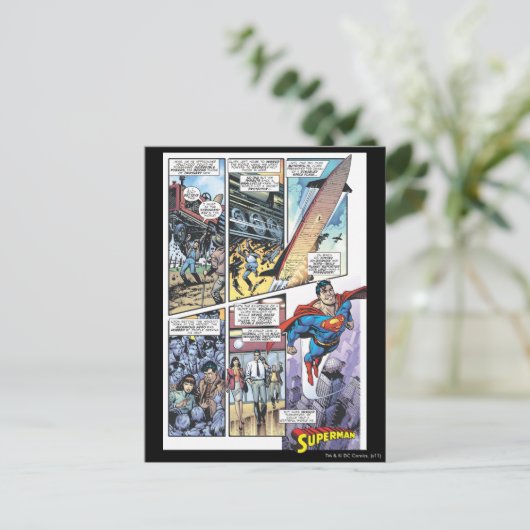 Superman Comic Panel - Clarks Herkunft 2 Postkarte (Stehend Vorderseite)