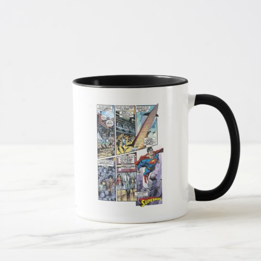Superman Comic Panel - Clarks Herkunft 2 Tasse (Rechts)
