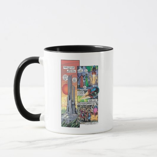 Superman Comic Panel - Clarks Herkunft Tasse (Links)