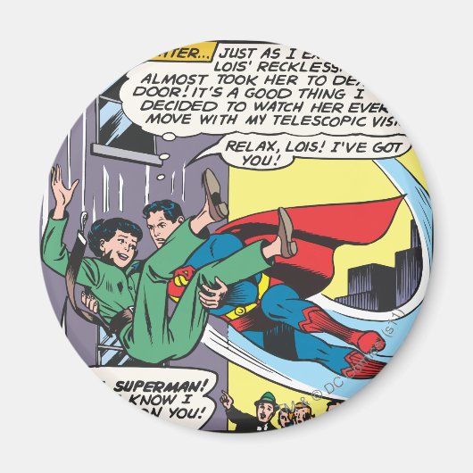 Superman Comic Panel - Lois a Instant Spater Magnet (Vorne)