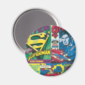 Superman Comic Panels Magnet (Vorderseite/Rückseite)