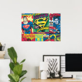 Superman Comic Panels Poster (Heimbüro)