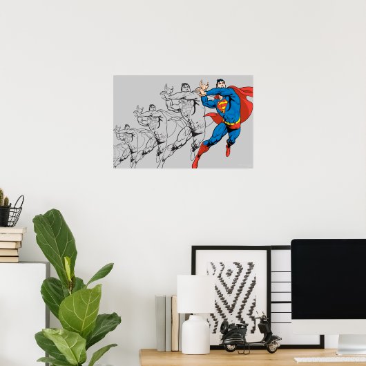 Superman Comic Panels Poster (Heimbüro)