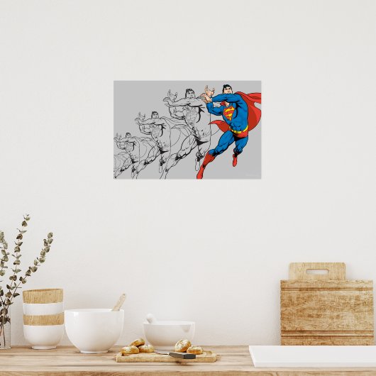 Superman Comic Panels Poster (Küche)