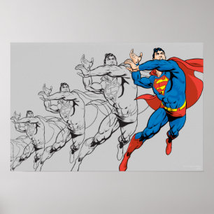 Superman Comic Panels Poster