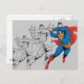 Superman Comic Panels Postkarte (Vorne/Hinten)