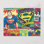 Superman Comic Panels Postkarte (Vorderseite)