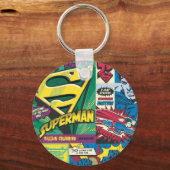 Superman Comic Panels Schlüsselanhänger (Vorderseite)