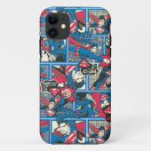 Superman Comic Pattern Case-Mate iPhone Hülle (Rückseite)