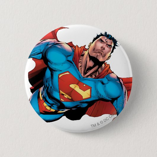 Superman Comic Style Button (Vorderseite)