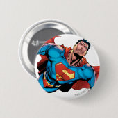 Superman Comic Style Button (Vorne & Hinten)