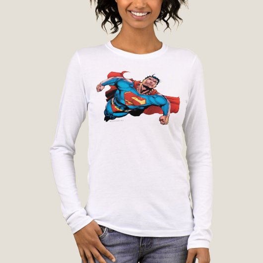 Superman Comic Style Tri-Blend Shirt (Vorderseite)