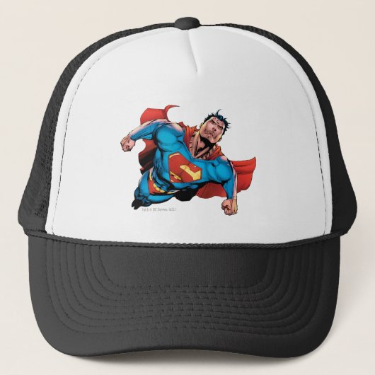 Superman Comic Style Truckerkappe (Vorderseite)