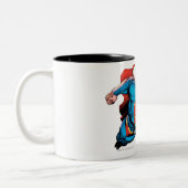 Superman Comic Style Zweifarbige Tasse (Links)