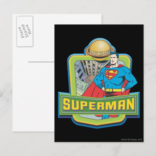 Superman - Daily Planet Postkarte (Vorne/Hinten)