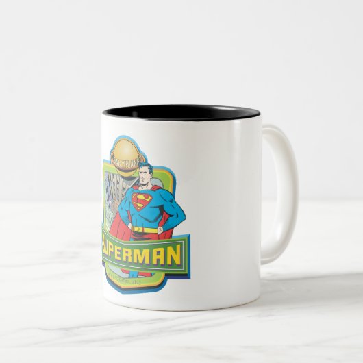 Superman - Daily Planet Zweifarbige Tasse (VorderseiteRechts)