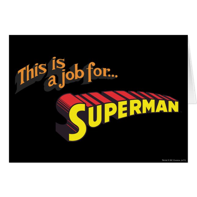 Superman | Das ist eine Arbeit für... Logo (Vorderseite (Horizontal))