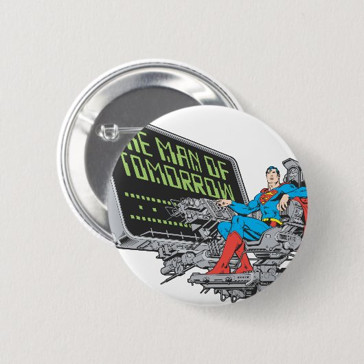 Superman - der Mann von morgen Button (Vorne & Hinten)