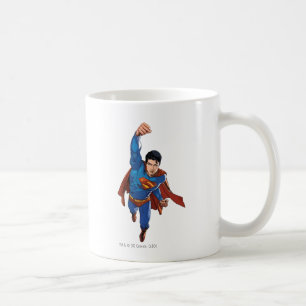 Superman, der nach vorne fliegt kaffeetasse