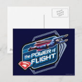 Superman Der Power des Fluges Postkarte (Vorne/Hinten)