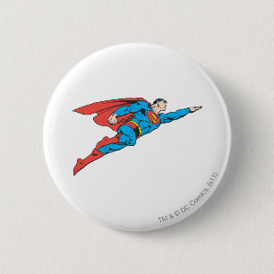 Superman, der rechts fliegt button
