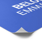 Superman | "Dieser Super-Vater gehört zu" Poster (Ecke)