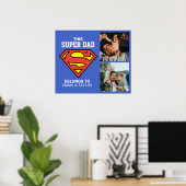 Superman | "Dieser Super-Vater gehört zu" Poster (Heimbüro)