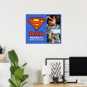 Superman | "Dieser Super-Vater gehört zu" Poster (Heimbüro)