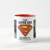 Superman | "Dieser Super-Vater gehört zu" Tasse (Zentrum)