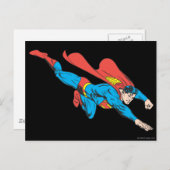 Superman Dives Right Postkarte (Vorne/Hinten)