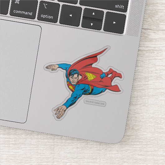 Superman Dives Verlassen Aufkleber (Detail)