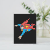 Superman Dives Verlassen Postkarte (Stehend Vorderseite)
