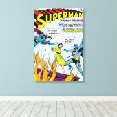 Superman (Double-Feature mit Batman) Leinwanddruck (Insitu (Holzboden))