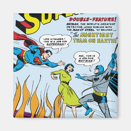 Superman (Double-Feature mit Batman) Magnet (Vorne)