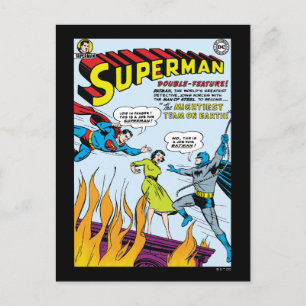 Superman (Double-Feature mit Batman) Postkarte