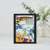 Superman (Double-Feature mit Batman) Postkarte (Stehend Vorderseite)