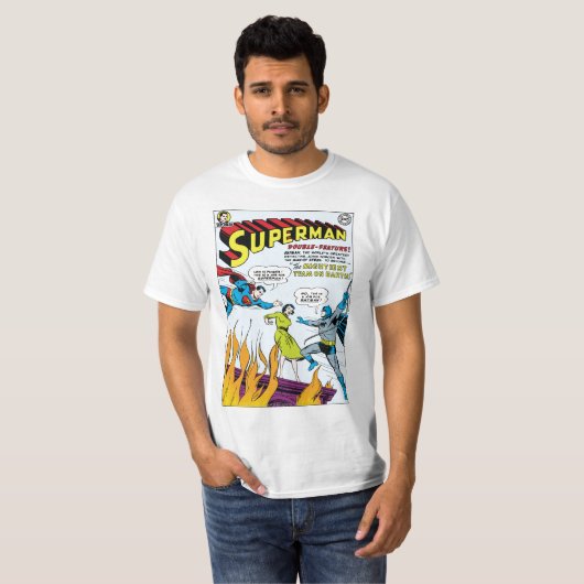 Superman (Double-Feature mit Batman) T-Shirt (Vorne ganz)