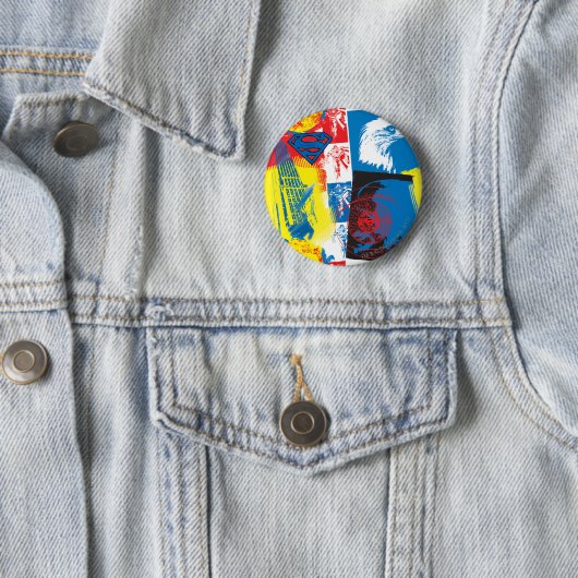 Superman Eagle Collage Button (Beispiel)