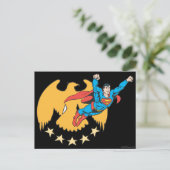 Superman & Eagle Postkarte (Stehend Vorderseite)