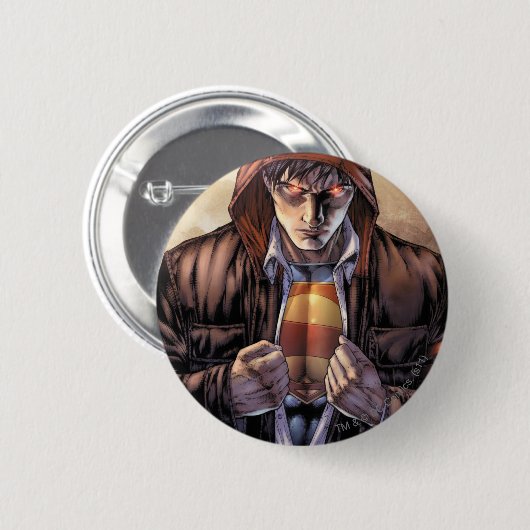 Superman Earth Cover - Farbe Button (Vorne & Hinten)