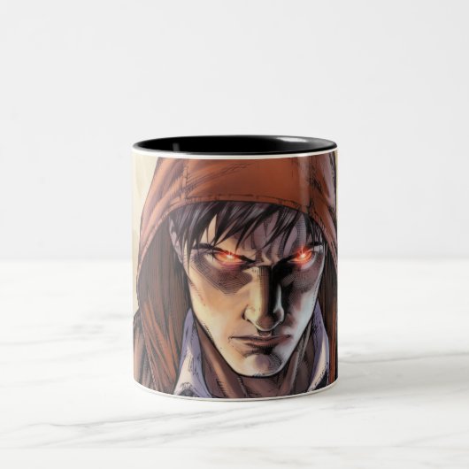 Superman Earth Cover - Farbe Zweifarbige Tasse (Mittel)